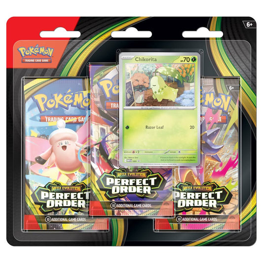 Pokémon TCG: Mega Evolution 3: Perfect Order: 3-Booster Blister Carton