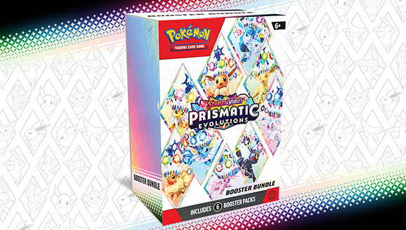 Pokémon TCG: Scarlet & Violet-Prismatic Evolutions Booster Bundle (6 Packs)